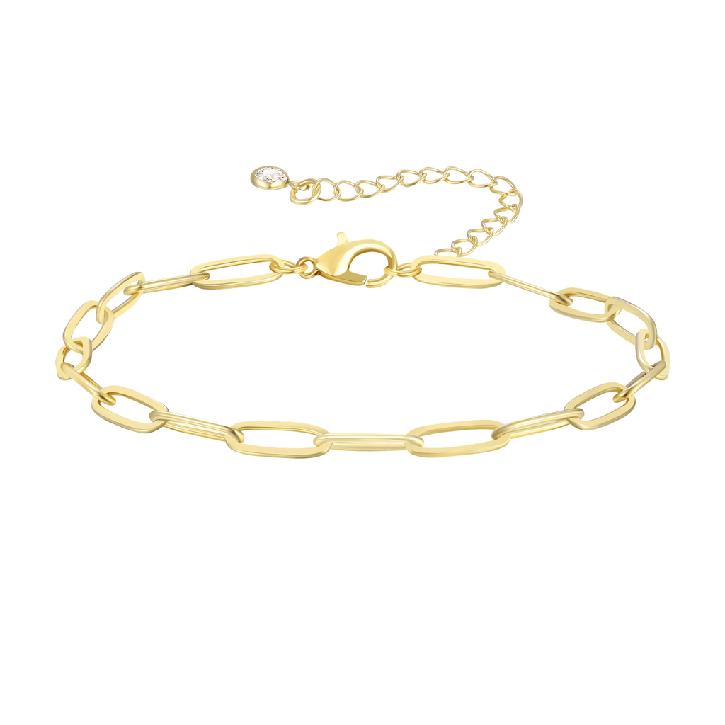 14K gold plated cuba bracelet