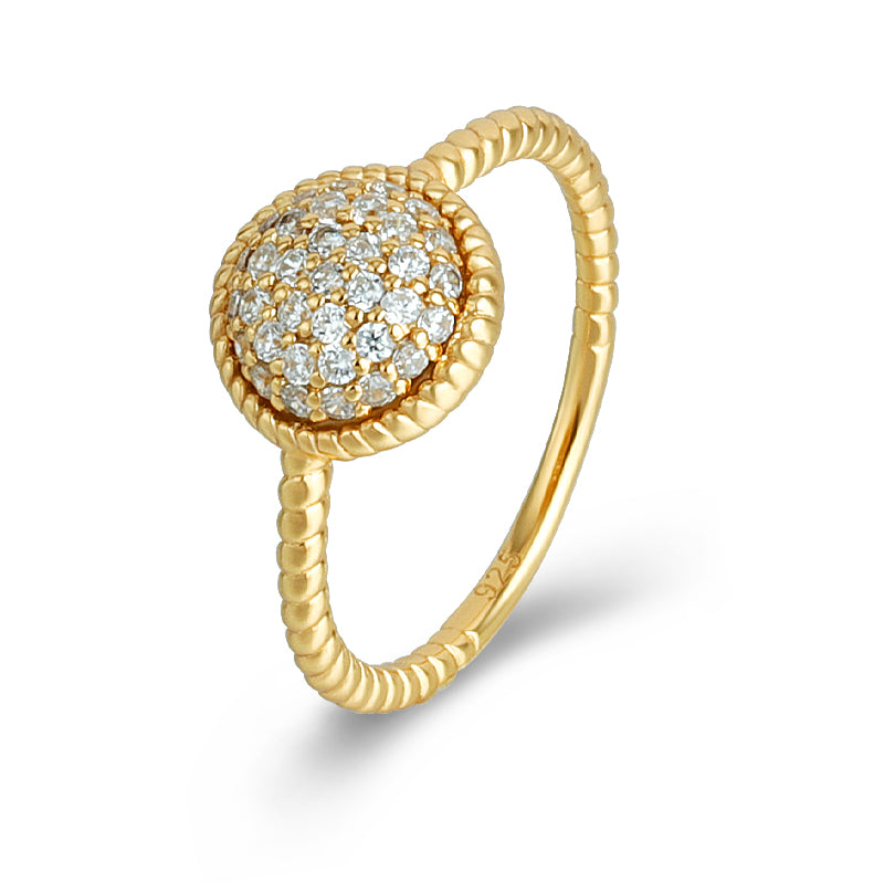 18K Gold Plated Oval Ring